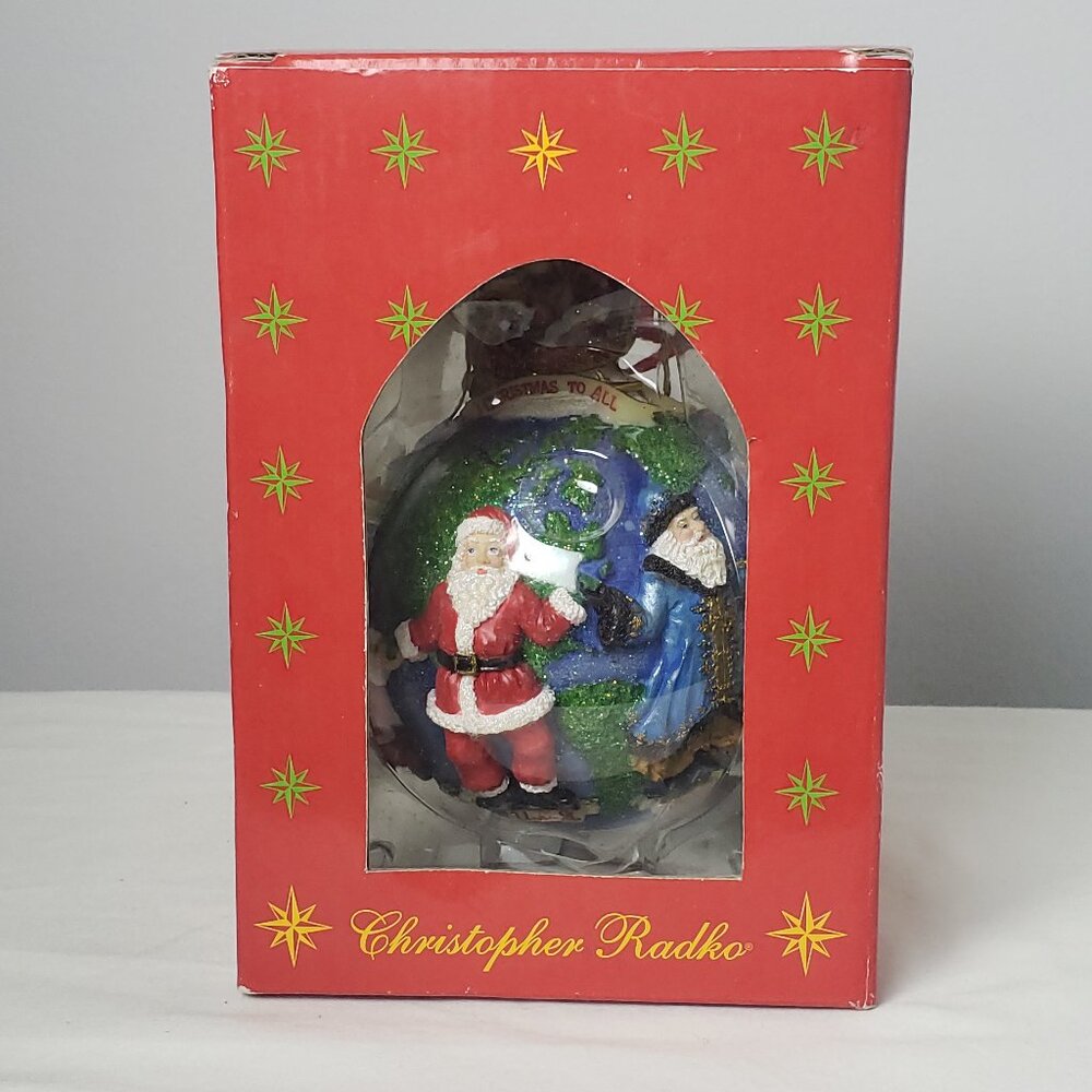 Christopher Radko Santas Around the World Ball Ornament Vintage Retired